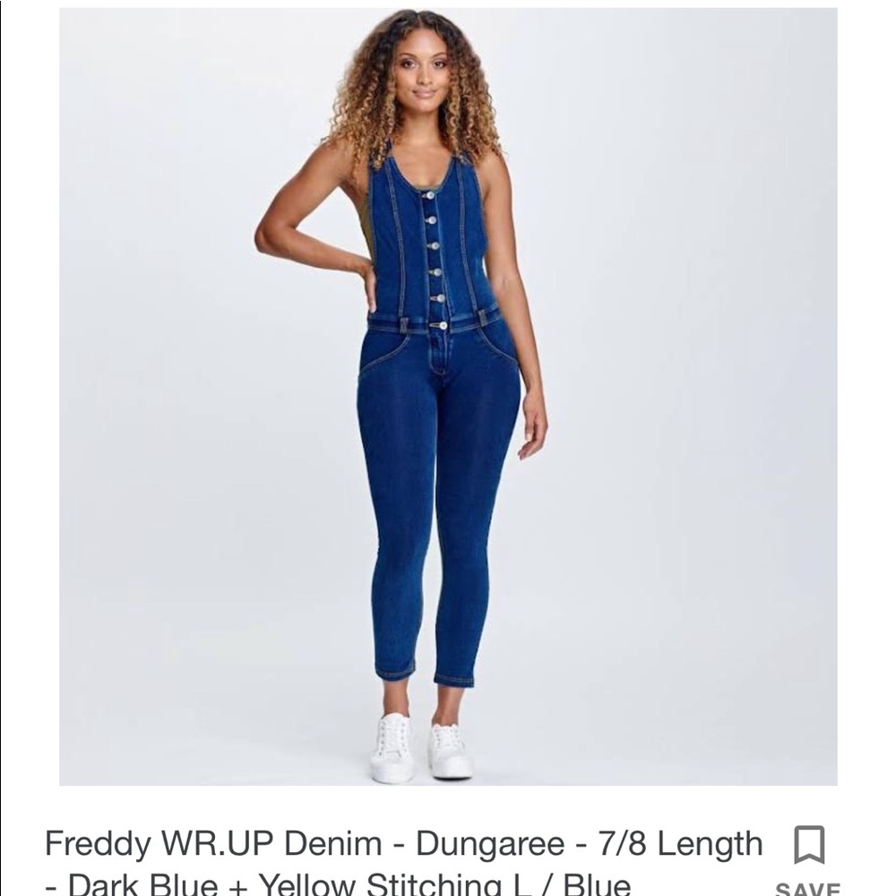 Brand new women’s blue overalls.